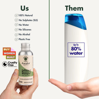 Shampoo Powder Caffeine + Rosemary (100% Natural)